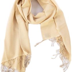 TS Pashmina Nepal Pashmina Scarf Beige