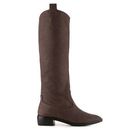 Incaltaminte Femei Giuseppe Zanotti Distressed Leather Boot Brown