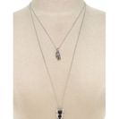 Bijuterii Femei Forever21 Feather Charm Necklace Set Bsilverblack