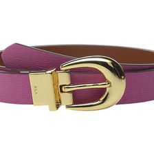 Accesorii Femei LAUREN Ralph Lauren 1quot Saffiano to Smooth Reversible Belt Raspberry RoseLight Tan