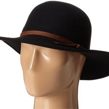 San Diego Hat Company WFH7958 Floppy Round Crown and Leather Band Black