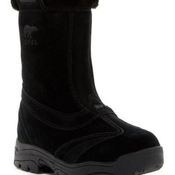 Incaltaminte Femei SOREL Waterfall Lace 2 Faux Fur Trimmed Waterproof Boot BLACK