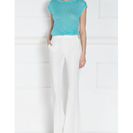 Incaltaminte Femei Nissa Pantalon P7766 Crem