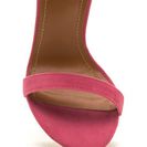 Incaltaminte Femei CheapChic Fur Collar Faux Suede Heels Pink