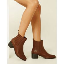 Incaltaminte Femei Forever21 Faux Leather Chelsea Boots Brown