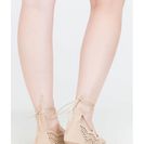 Incaltaminte Femei CheapChic Downtown Daytrip Cut-out Lace-up Flats Natural