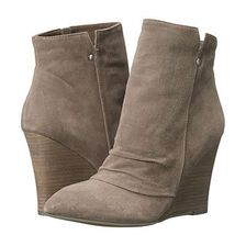 Incaltaminte Femei Chinese Laundry Candyce Wedge Bootie Grey Kid Suede