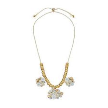 Bijuterii Femei Betsey Johnson Dream of Betsey Floral Cluster Necklace White