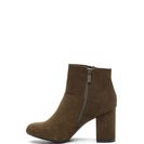 Incaltaminte Femei CheapChic You\'re Blocked Faux Suede Booties Olive