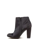 Incaltaminte Femei CheapChic Major Muse Chunky Velvet Booties Black