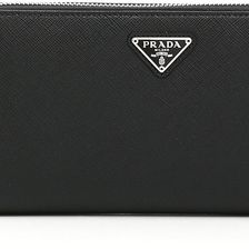 Prada Saffiano Triangle Wallet NERO 1