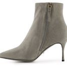 Incaltaminte Femei Sergio Rossi Suede Pointed Toe Bootie Grey