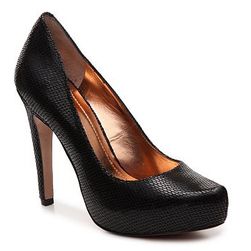 Incaltaminte Femei BCBGeneration Parade Platform Pump Black Reptile Suede