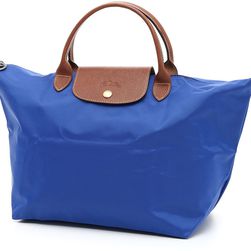Longchamp Medium Le Pliage Handbag AZZURRO