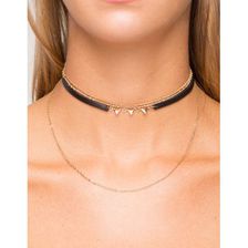 Bijuterii Femei CheapChic Triangle Chain Layer Choker Black