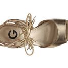Incaltaminte Femei G by GUESS Estes Wedge Sandal Gold Metallic