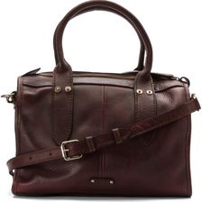 Frye Amy Zip Satchel Burgundy Oiled Vintage Leather