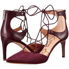 Incaltaminte Femei Sam Edelman Taylor Port Wine Dress Calf LeatherKid Suede Leather