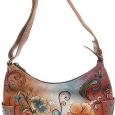 Anuschka Handbags Large Hobo with Side Pockets Henna Floral