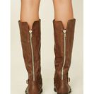 Incaltaminte Femei Forever21 Tall Faux Leather Boots Brown