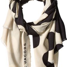 Marc Jacobs Big Spot Scarf Black Multi