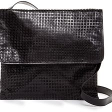 Hobo Lexa Cutout Leather Crossbody PERF BLACK