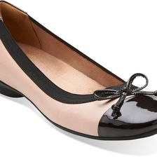 Clarks Candra Glow Nude Leather