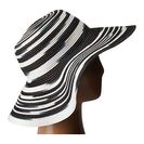 Accesorii Femei Michael Stars Swirl Striped Floppy Hat Black
