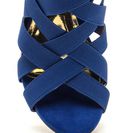 Incaltaminte Femei CheapChic Night Life Caged Faux Suede Heels Blue