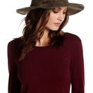 Accesorii Femei Collection Xiix Faux Suede Panama Feather Hat OLIVE GROV