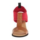 Incaltaminte Femei MM6 Maison Martin Margiela T-Strap Leather Wedges CamelRedBlack