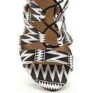Incaltaminte Femei CheapChic Laced And Infused Chunky Printed Heels Black