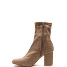 Incaltaminte Femei CheapChic All My Days Faux Suede Chunky Booties Taupe