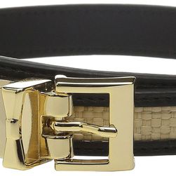Kate Spade New York 20mm Straw Reversible Belt Black/Natural Straw