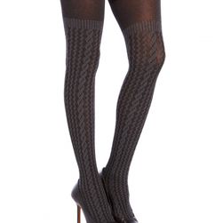 Accesorii Femei Spanx Cable Knit Over-The-Knee Shaping Tights Swegy