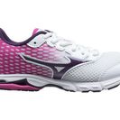 Incaltaminte Femei Mizuno Wave Rider 18 (Little KidBig Kid) WhiteShadow PurpleFuchsia Purple