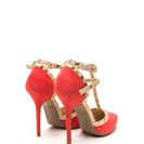 Incaltaminte Femei CheapChic To The T Pointy Heels Hotcoral