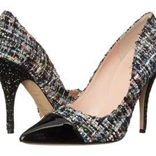 Kate Spade New York Lacy Black Multi Star Tweed/Black Patent/Black Glitter Heel
