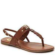 Incaltaminte Femei G by GUESS Dalee Flat Sandal Cognac