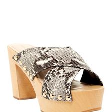 Incaltaminte Femei Diane Von Furstenberg Seville Platform Sandal TAN PYTHON