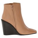 Incaltaminte Femei See by Chloe Pebbled Leather Wedge Bootie with A Fringe Nude