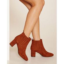 Incaltaminte Femei Forever21 Faux Suede Chelsea Boots Chestnut
