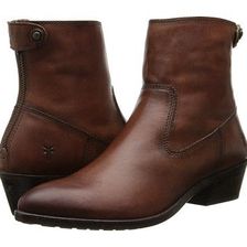 Incaltaminte Femei Frye Ruby Short Back Zip Brown Smooth Vintage Leather