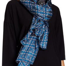 Accesorii Femei Italca Haboutai Silk Scarf BLUE MULTI