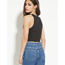 Incaltaminte Femei Forever21 Heathered Knit Crop Top Black