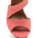 Incaltaminte Femei CheapChic Sneak A Peek Cut-out Faux Suede Heels Blush