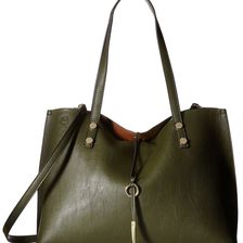 Calvin Klein Pebble Tote Olive/Luggage