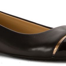 Michael Kors Samantha Flat Black Smooth Kid/Patent/Plastic
