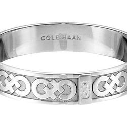 Bijuterii Femei Cole Haan Logo Metal Bangle Bracelet Light Rhodium