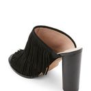 Incaltaminte Femei French Connection Black Uriah Fringed Peep Tote Mule Pumps Black